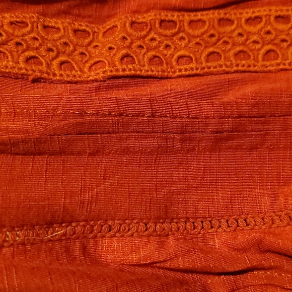 Weekend Suzanne Betro Burnt Orange Red Shirt - Picture 10 of 10